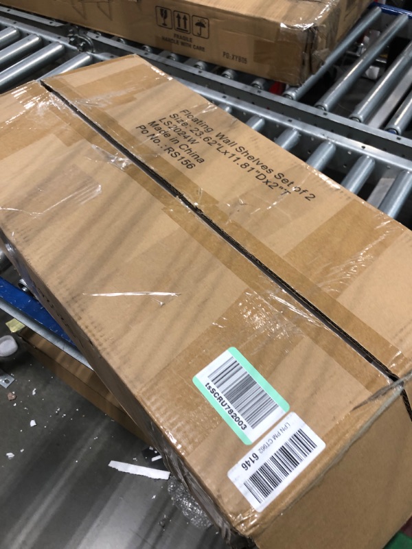 Photo 1 of WELLAND 12" Deep White Floating Shelves 2 Pack, Wall Shelf Display Floating Shelf, 23.62" L x 11.81" D x 2" T, Deeper Than Others, White 23.62" x 11.81" x 2" 2 Pack