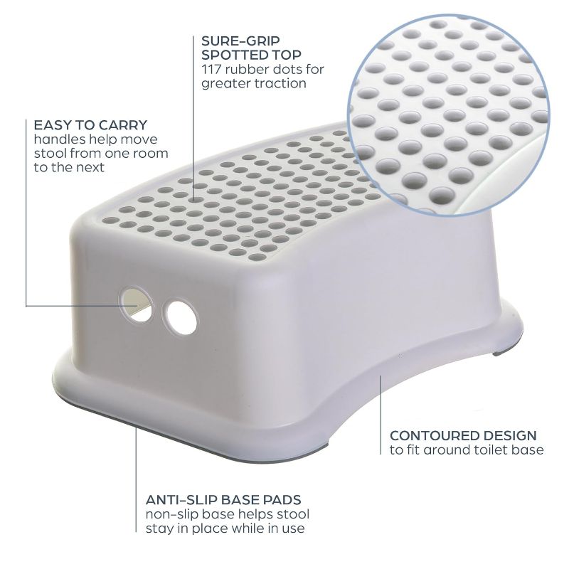 Photo 1 of Dreambaby Step Stool for Kids - Non-Slip Base and Contoured Design for Toilet Potty Training and Sink Use
