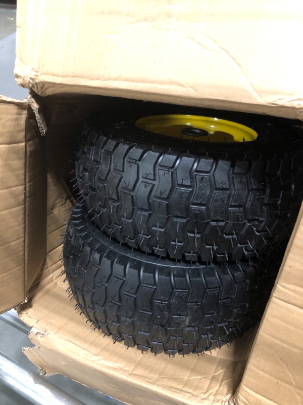 Photo 1 of 4.10/3.50-4 tire and Wheel Flat Free,10" Solid Tire Wheel with 5/8" Bearings,2.1" Offset Hub,for Garden Carts,Dolly,Trolley,Dump Cart,Hand Truck/Wheelbarrow/Garden Wagon(2-Pack)*NOT EXACT PICTURE*

