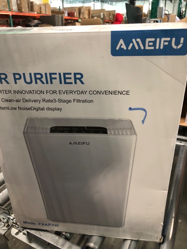 Photo 2 of Air Purifiers for Home Large Room up to 1640ft², AMEIFU Hepa Air Purifiers, H13 True HEPA Air Filter for Pets Hair, Dander, Smoke, Pollen, Smell, 3 Fan Speeds, 5 Timer, Sleep Mode 15DB Air Cleaner air purifiers with filter