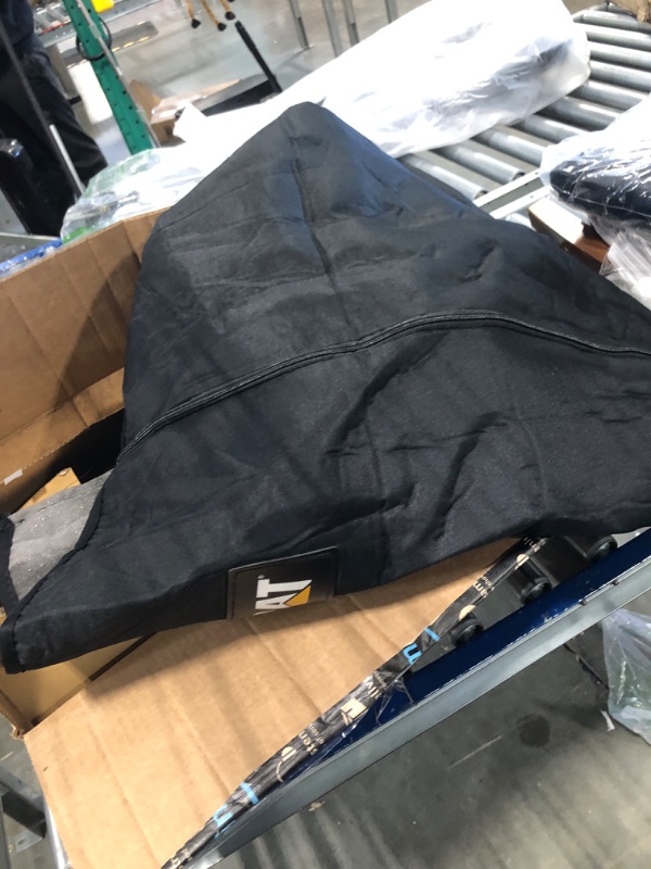 Photo 1 of CAT® Flexfit Seat Cover for Cars Trucks SUV, Zipper Split Rear Bench Protector with Durable Canvas Material, Interior Cover in Black Black Back Seat Cover