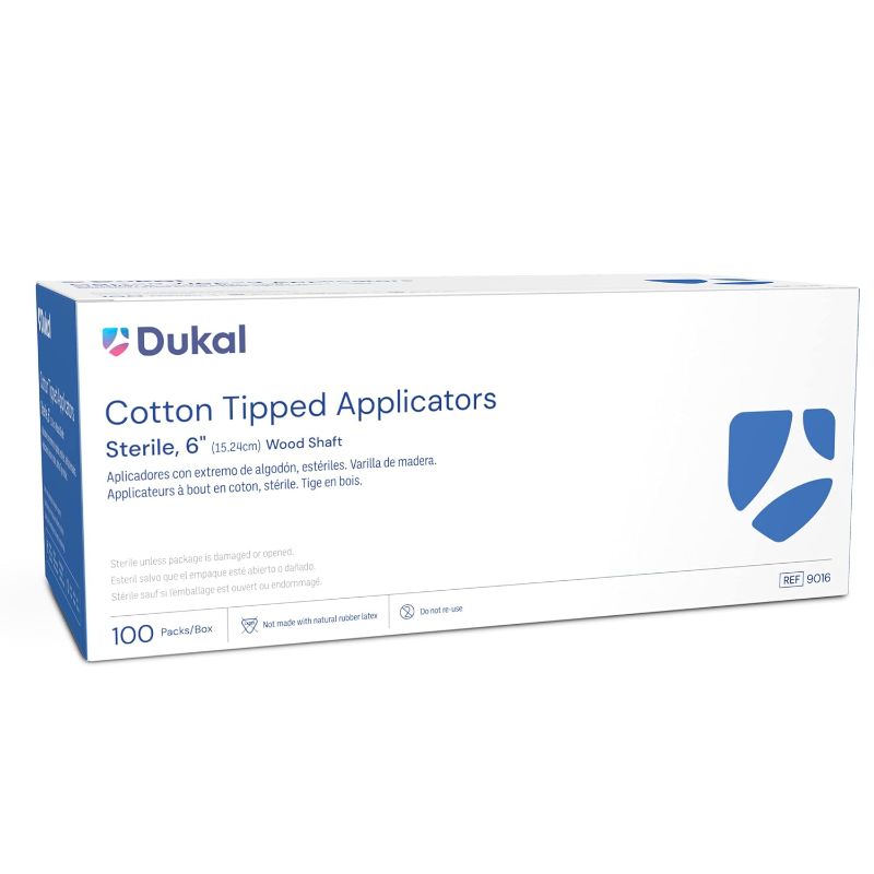 Photo 1 of Dukal Cotton Tip Applicators 6", Sterile (Box of 100) (10 boxes total)
