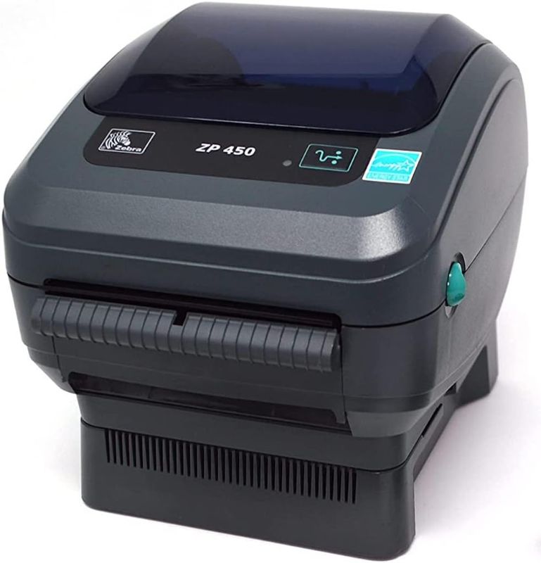 Photo 1 of Zebra ZP450 (ZP 450) Label Thermal Bar Code Printer | USB, Serial, and Parallel Connectivity 203 DPI Resolution | Made for UPS WorldShip | Includes Software
