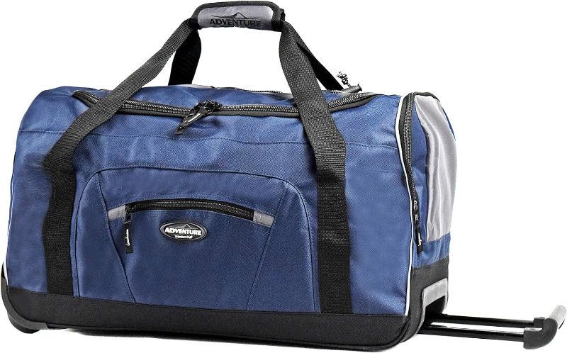 Photo 1 of 
Roll over image to zoom in
Travelers Club Adventure Rolling Travel Duffel Bag, Blue, 22-Inch