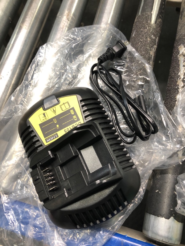 Photo 3 of DCB105 Charger Compatible with Dewalt 12V/20V Battery DCB120 DCB127 DCB200 DCB203 DCB204 DCB206 DCB207 Replacement for Dewalt DCB107 DCB102 DCB115 DCB118 Charger