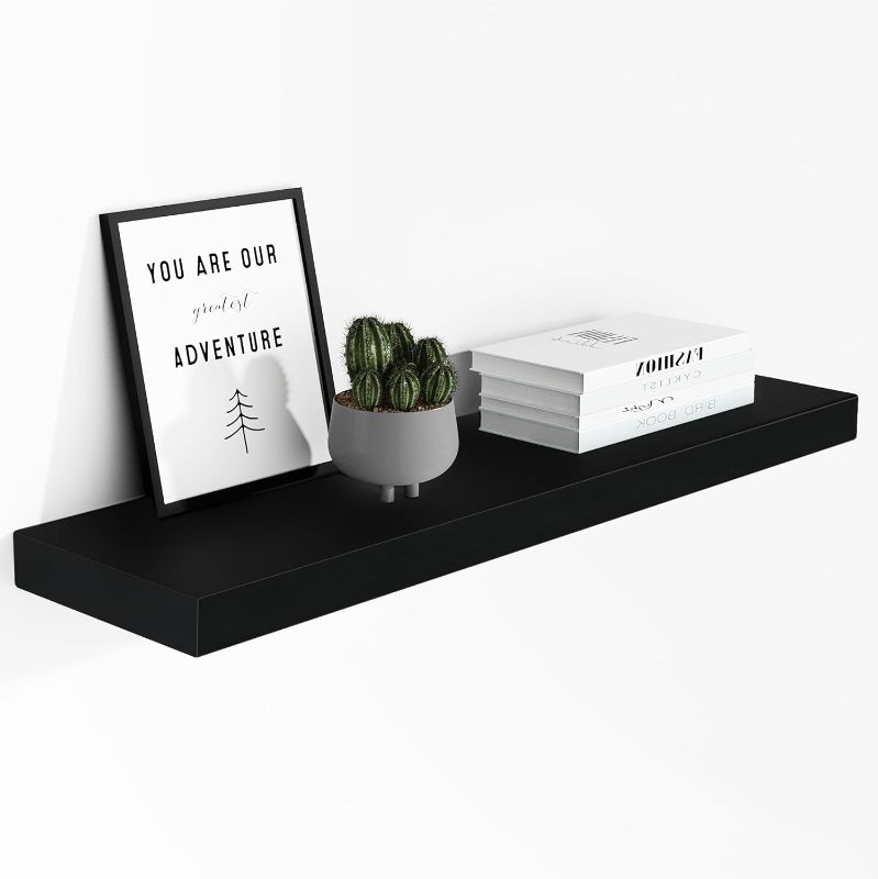 Photo 1 of  35 1/2 inch Black Mission Floating Shelf 