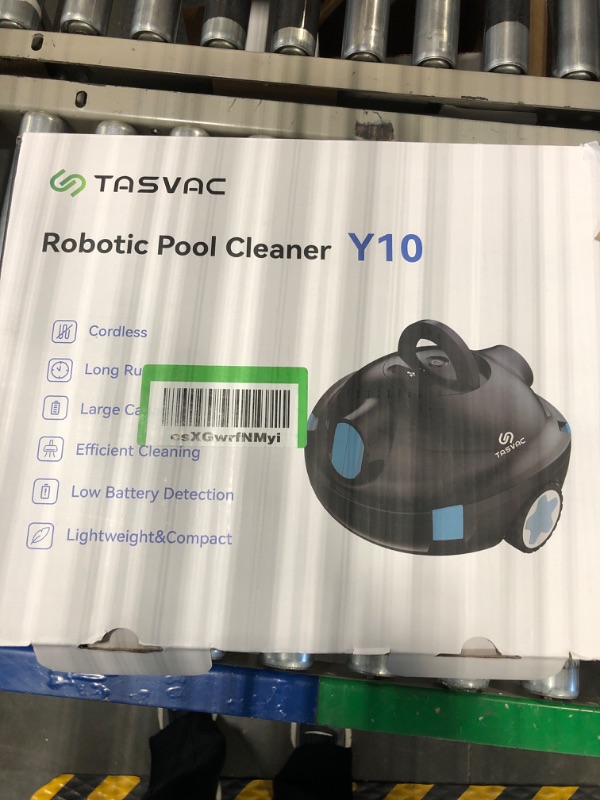 Photo 3 of ???? ??????? TASVAC Cordless Robotic Pool Cleaner, Automatic Pool Vacuum, 90 Mins Runtime, Powerful, Self-Parking, Lightweight, Ideal for Flat Above/In-Ground Pool up to 1100 Sq.Ft Black