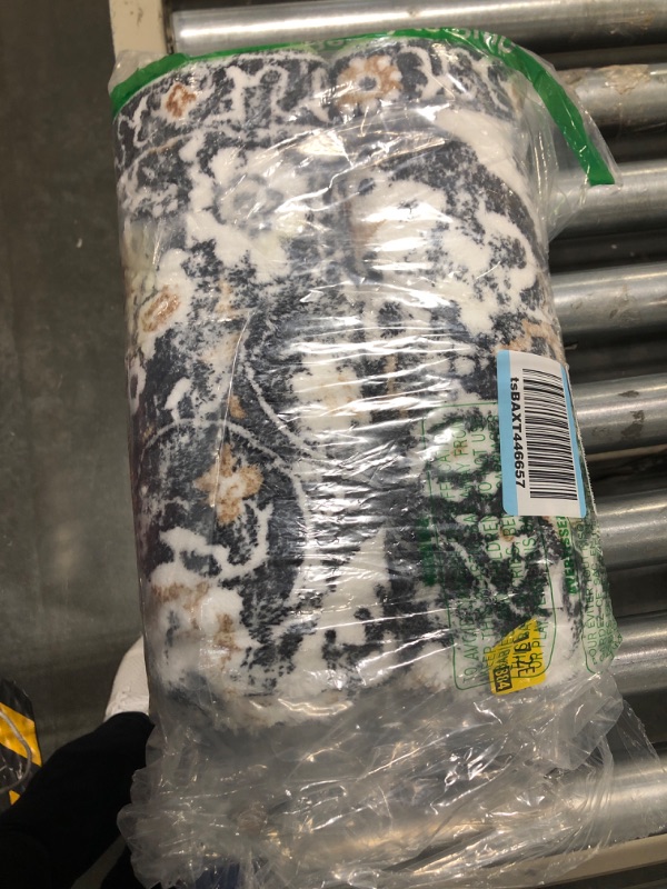 Photo 1 of HEBE Boho Hallway Runner Rug 2x10Ft Non Slip Distressed Medallion Area Rugs Runner Washable Laundry Room Rug Vintage Long Floor Carpet for Entryway Bedroom Kitchen Floor Bathroom 2'x10' Brown/Grey