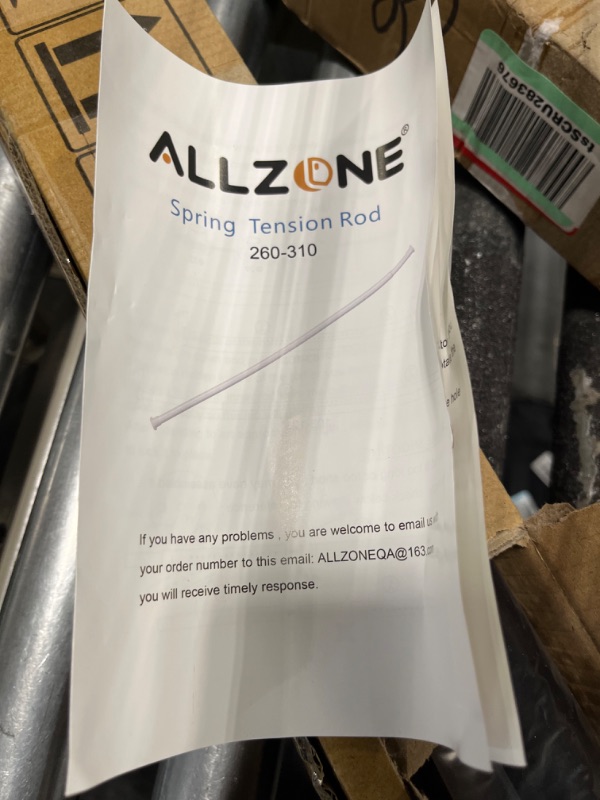 Photo 4 of ALLZONE Heavy Duty Tension Curtain Rod for Window, 82-121 Inches, Room Divider with Adjustable Pole for Patio, Bedroom, Balcony, Hold Up Blackout Curtains and Non-Slip, Solid, Black Black 82-121 Inches