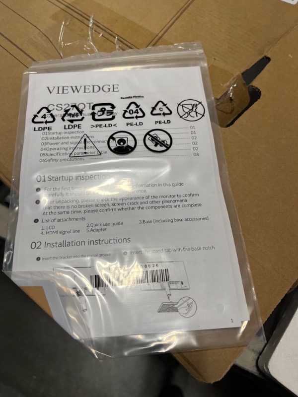 Photo 1 of Viewedge 27 Inch Monitor - 1440p 2k Computer Monitor 27 inch Featured with IPS Panel 75 Hz 5ms - Ultra Thin Bezel Designed - Eye Protection (Blue Light Filter) HDMI & DP Input Best for Office & Game 27 Inch QHD 75hz
