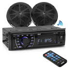 Photo 1 of 5.25 Inch Bluetooth Marine Receiver Stereo Speaker Kit AM/FM radio Wireless MP3