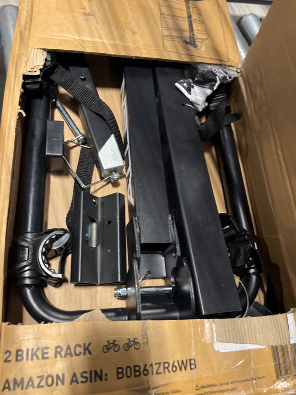 Photo 1 of Allen Sports Deluxe Locking Quick Release 2-Bike Carrier for 2 in. and 1 1/4 in. Hitch, Model ZN522Q, Black Deluxe Locking Bike Carrier Green