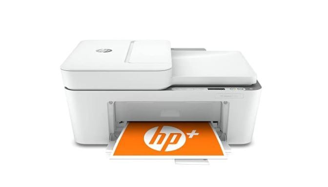 Photo 1 of HP DeskJet 4155e Wireless Color All-in-One Printer & 67XL Tri-Color High-Yield Ink Cartridge | 3YM58AN & 67XL Black High-Yield Ink Cartridge | 3YM57AN Printer + Tri-color Ink + Black Ink