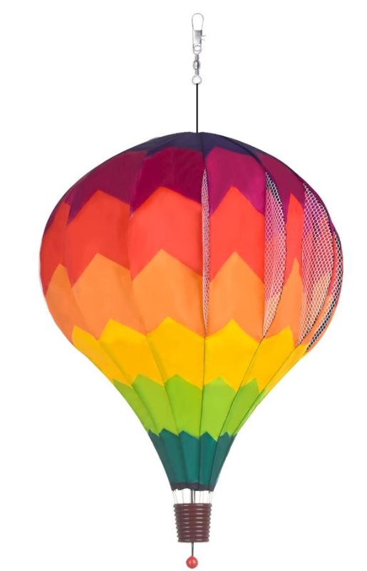 Photo 1 of 2Pack Hot Air Balloon Wind Spinner Garden Windmills and Spinners Decorations Large Outdoor Hanging Decor Lawn Yard Ornaments Rainbow Wind Hanging Windsock Catchers Ornaments