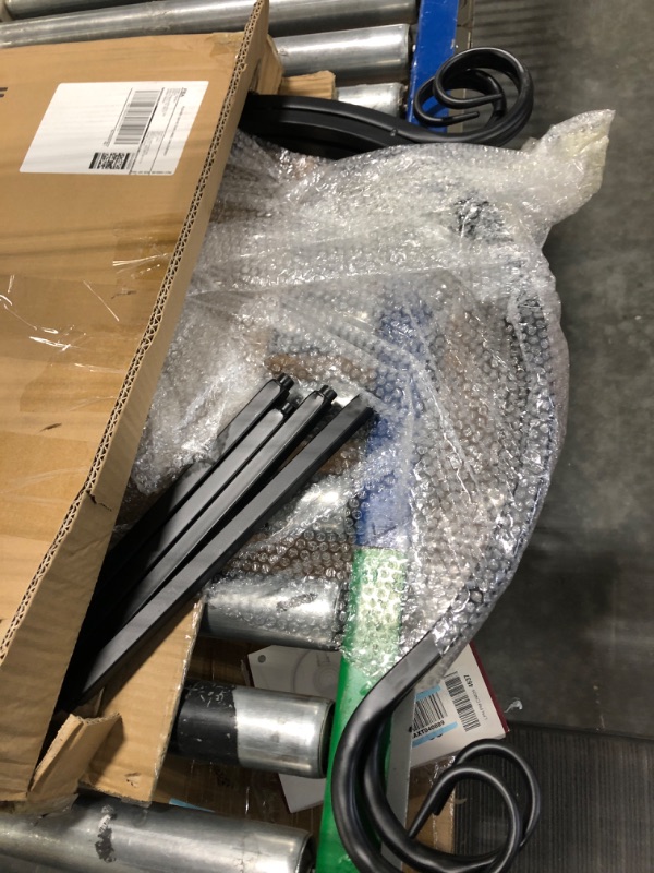 Photo 1 of MyGift Black Metal Firewood Rack, Freestanding Fireplace Log Storage Holder with Scrollwork Design