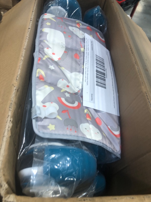 Photo 1 of DingDong Baby Walker - 3 in 1 Baby Walkers for Boys, Walker for Baby boy with Enlarging The Chassis, Baby Walker with Wheels/Foot Pads/Handles, Baby Walker Portable Foldable (Blue)