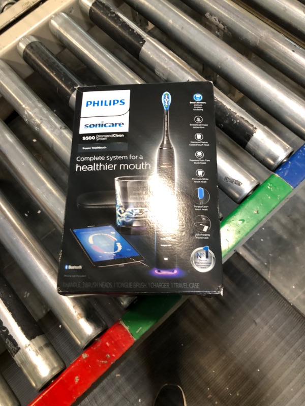 Photo 2 of Philips Sonicare DiamondClean Smart 9500 Rechargeable Electric Power Toothbrush, Black, HX9924/11