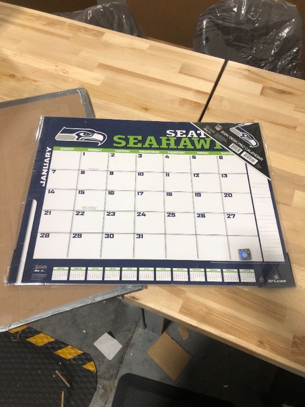 Photo 3 of Turner Sports Seattle Seahawks 2024 22X17 Desk Calendar (24998061552)