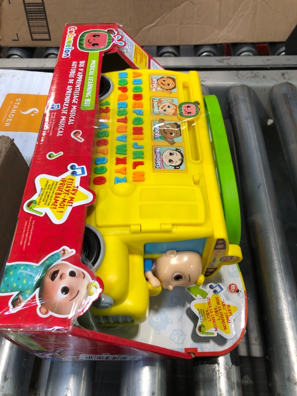 Photo 2 of CoComelon Musical Learning Bus, Number and Letter Recognition, Phonetics, Yellow School Bus Toy Plays ABCs and Wheels on the Bus, by Just Play