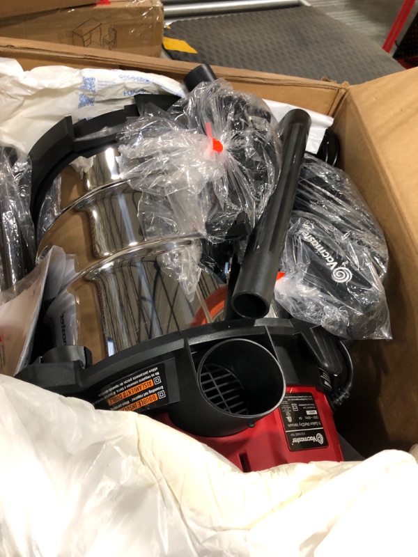 Photo 1 of Vacmaster Red Edition VOC508S 1101 Stainless Steel Wet Dry Shop Vacuum 5 Gallon 4 Peak HP 1-1/4 inch Hose Powerful Suction with Blower Function
