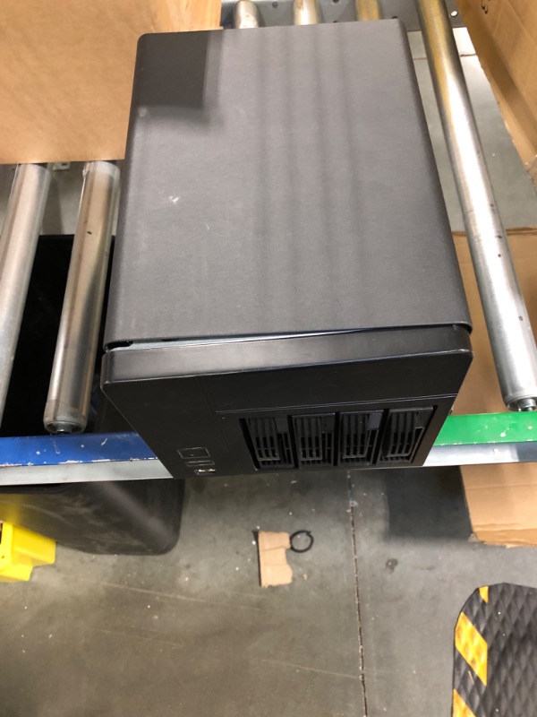 Photo 1 of NAS Case 4-Bay K3 Chassis, AUDHEID New Network Storage Server, Compatible Flex PSU Mini-ITX, 4 x 2.5/3.5" Tray, Network Attached Storage Enclosure with 2 Front USB Ports and 1x12cm Chassis Fan