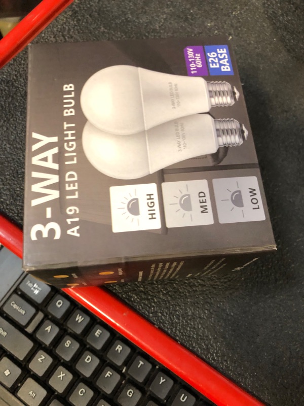 Photo 2 of  3-Way Light Bulbs 30 70 100 Watt Equivalent, Perfect for Reading, Standard A19 Indoor Led Bulb Warm White 3000K, 15 Watt Energy Efficient Bulb, 1600 Lumens, 2Pac