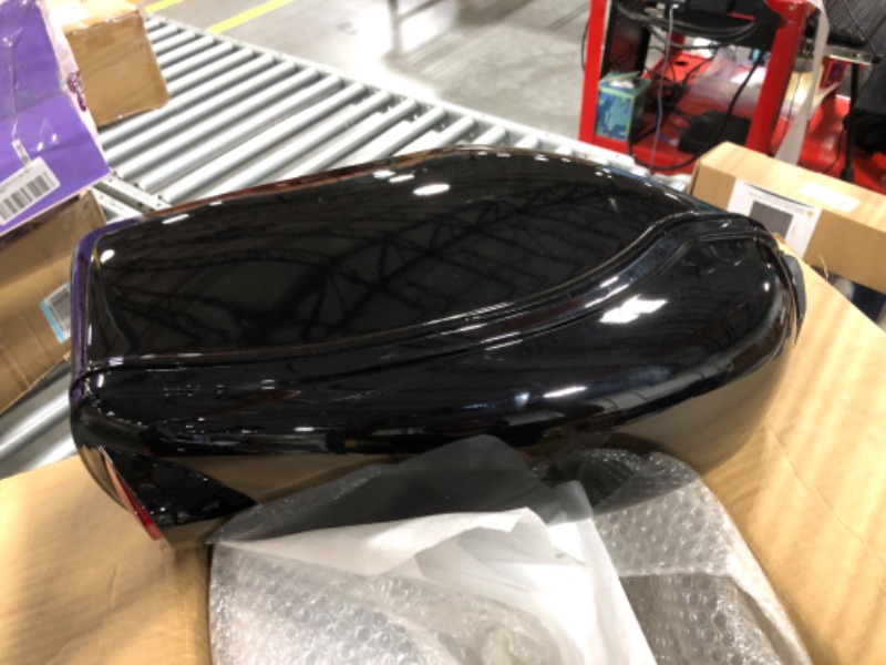 Photo 3 of HECASA Universal Hard Saddle Bags Compatible with Yamaha Honda Cruiser Trunk Luggage with Lights Mount Bracket Motorcycle Black set of 2

