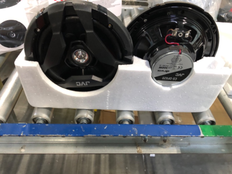 Photo 1 of JVC CS-DF620 Car Speakers, 300 Watts of Power Per Pair, 150 Watts Each, 6.5 Inch, Full Range, 2 Way, Sold in Pairs, Black