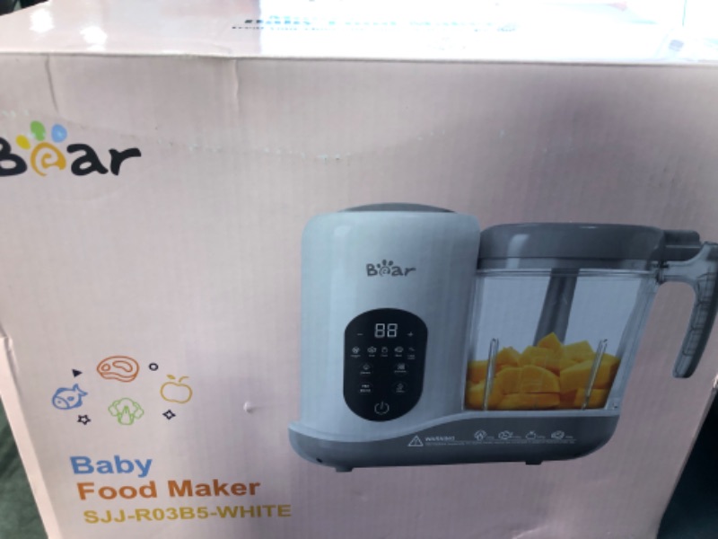 Photo 2 of BEAR 2023 Baby Food Maker | One Step Baby Food Processor Steamer Puree Blender | Auto Cooking & Grinding | Baby Food Puree Maker with Self Cleans | Touch Screen Control