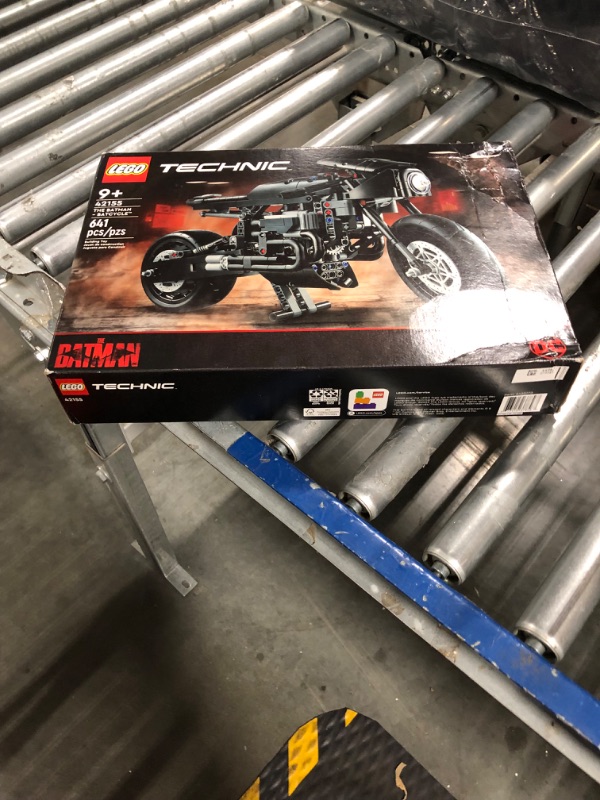 Photo 2 of LEGO Technic The Batman – BATCYCLE Set 42155, Collectible Toy Motorcycle, Scale Model Building Kit of The Iconic Super Hero Bike from 2022 Movie