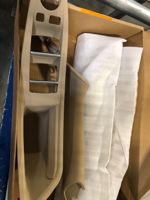 Photo 1 of XtremeAmazing Driver Side Window Switch Armrest Panel and Inner Interior Door Pull Panel Handle Armrest Outer Trim Cover Kit for BMW 5 Series Front Rear Left Right Beige
