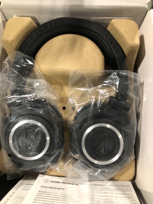 Photo 1 of Audio-Technica ATH-M50xBT2 Wireless Over-Ear Headphones Black Wireless Headphone