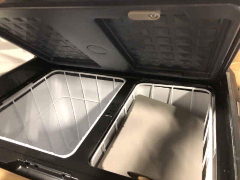 Photo 1 of BODEGA 12 Volt Car Refrigerator, RV Car Fridge Dual Zone APP Control, Portable Freezer,37 Quart (35L) -4?-68? RV Electric Compressor Cooler 12/24V DC and 100-240V AC for Outdoor, Camping, Travel, RV 37 Quart dark blue