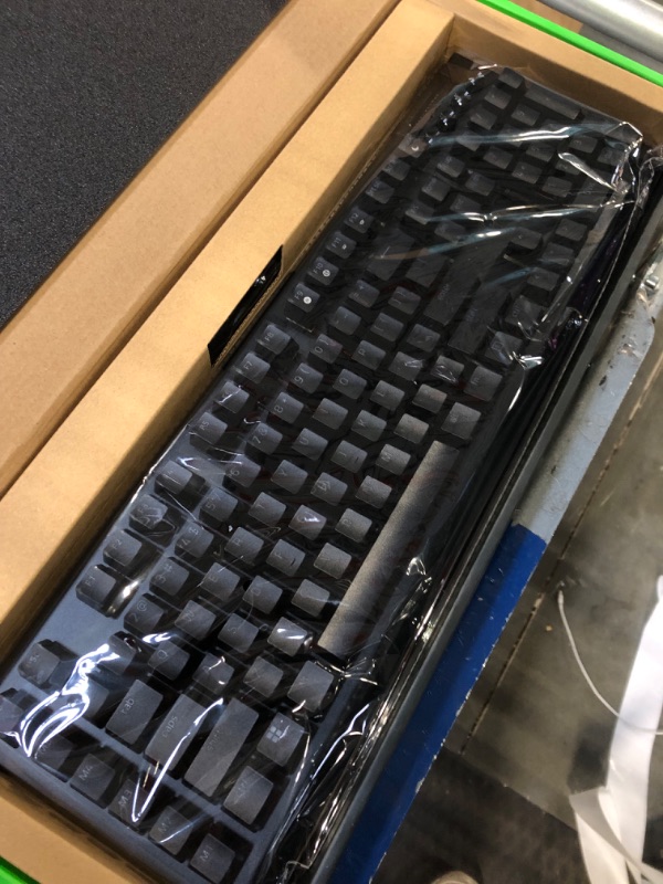 Photo 1 of Razer BlackWidow V4 Mechanical Gaming Keyboard: Yellow Switches Linear & Silent - Chroma RGB - 6 Dedicated Macro Keys - Magnetic Wrist Rest - Doubleshot ABS Keycaps - Multi-Function Roller &Media Keys BlackWidow V4 Yellow Switches - Linear & Silent
