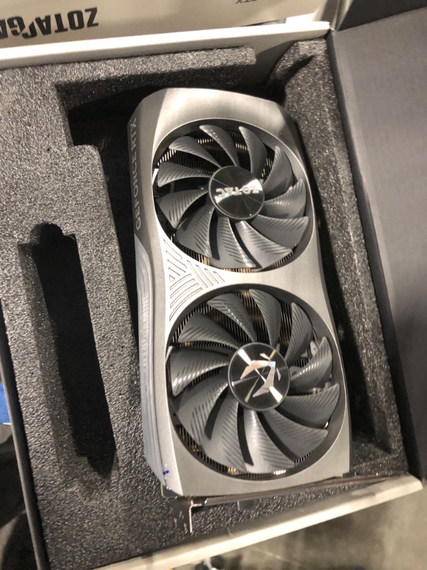 Photo 4 of ZOTAC Gaming GeForce RTX 4060 Ti 8GB Twin Edge DLSS 3 8GB GDDR6 128-bit 18 Gbps PCIE 4.0 Compact Gaming Graphics Card, IceStorm 2.0 Advanced Cooling, Spectra RGB Lighting, ZT-D40610E-10M