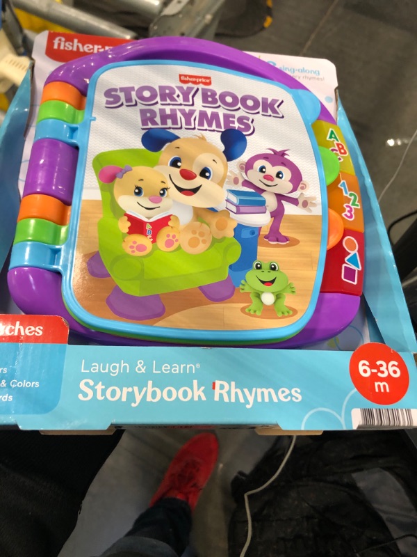 Photo 1 of Fisher-Price Laugh & Learn Musical Baby Toy, Storybook Rhymes, Electronic Learning Book With Lights & Songs For Ages 6+ Months
