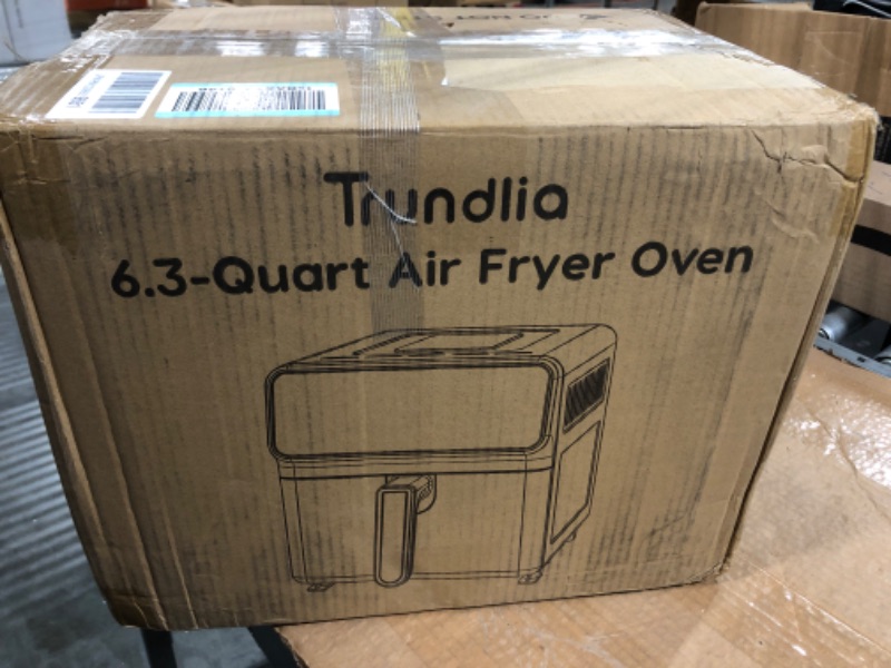 Photo 1 of 8-in-1 Air fryer 6.3-Quart Metal Smart Combo Oven 1500W Air Fryer oven Oilless Electric Airfryer with LCD Touch Screen Wide 175?-400? Temp Range, Nonstick Basket, 8 Quick Presets, ETL Certified 6.3QT