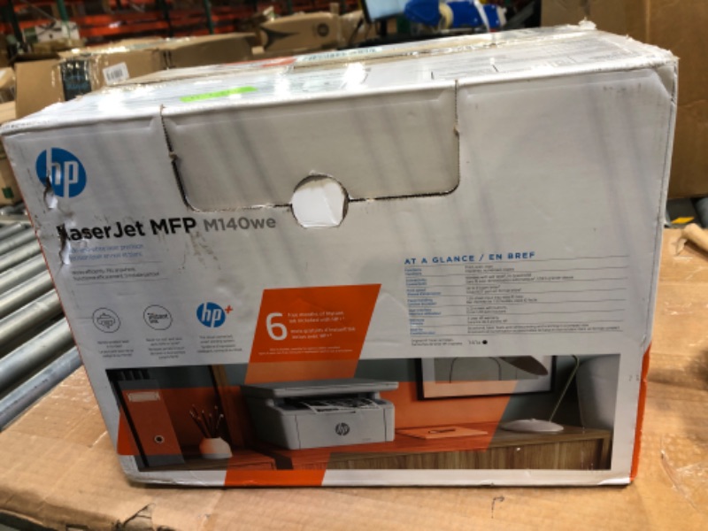 Photo 2 of ******** NEEDS TONER ******* HP LaserJet MFP M140we All-in-One Wireless Black & White Printer with HP+ and Bonus 6 Months Instant Ink (7MD72E) New Version: HP+, M140we