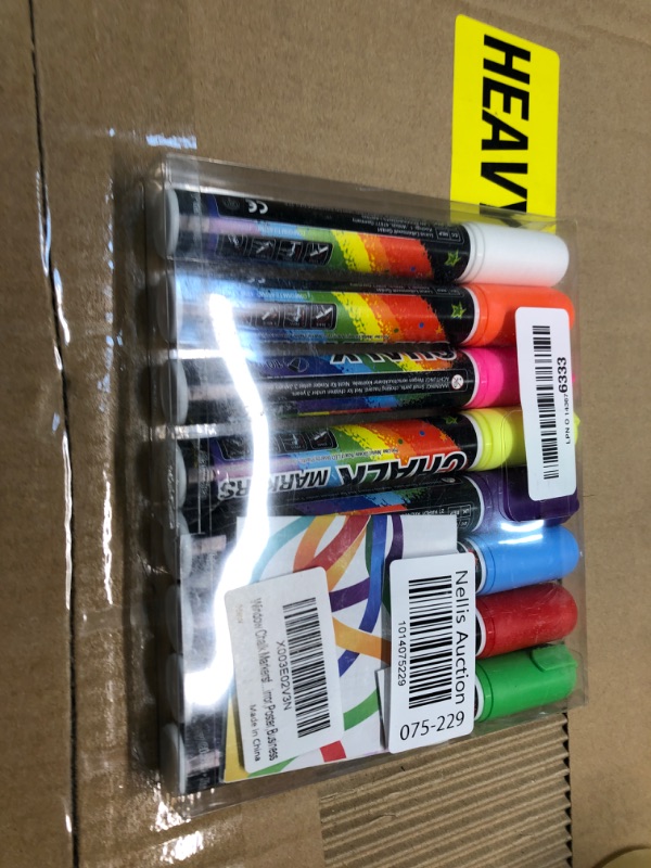 Photo 1 of Window Chalk Markers for Cars Washable: 8 Colors Jumbo Liquid Chalk Marker with 10mm Thick Tips, Big Chalkboard Markers, Car Window Paint Markers Pen for Glass, Auto, Bistro, Mirror, Poster, Business 1 Count (Pack of 8)