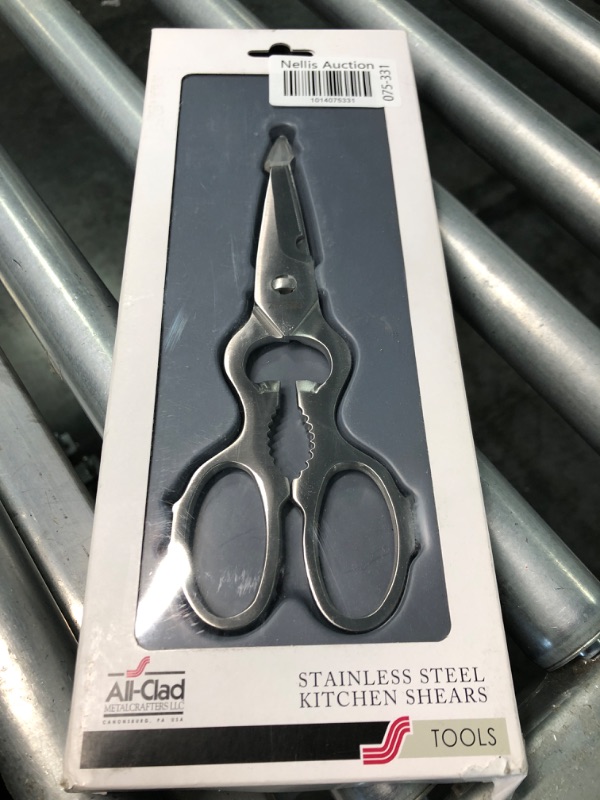 Photo 2 of All-Clad Professional Tools Stainless Steel Kitchen Scissors Heavy Duty, Precision Cutting, Bone Notch for Small Poultry Bones Dishwasher Safe