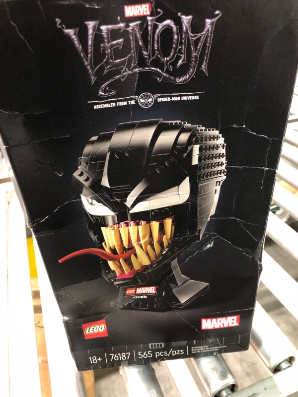 Photo 2 of LEGO Marvel Spider-Man Venom -Mask Set 76187, Collectible Model Kit for -Adults to Build, Home Décor Creative Activity, Gift Idea