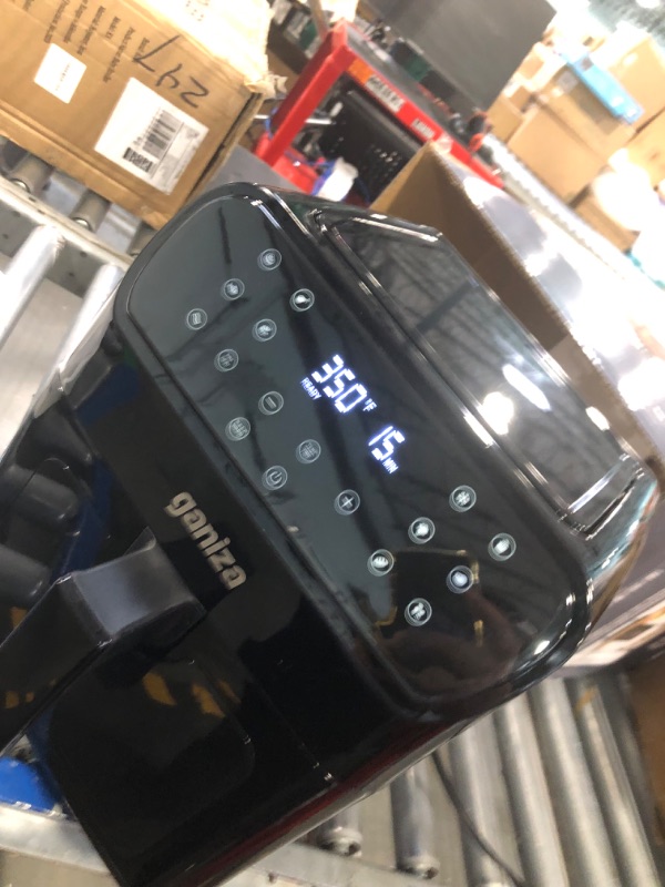 Photo 1 of Air Fryers Oven, GANIZA 6 Quart Oilless Air Fryer with Visible Cooking Window, One-Touch Screen with 13 Functions, Nonstick and Dishwasher-Safe Basket, Customized Temp/Time, Black