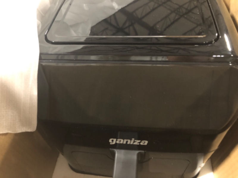 Photo 2 of Air Fryers Oven, GANIZA 6 Quart Oilless Air Fryer with Visible Cooking Window, One-Touch Screen with 13 Functions, Nonstick and Dishwasher-Safe Basket, Customized Temp/Time, Black