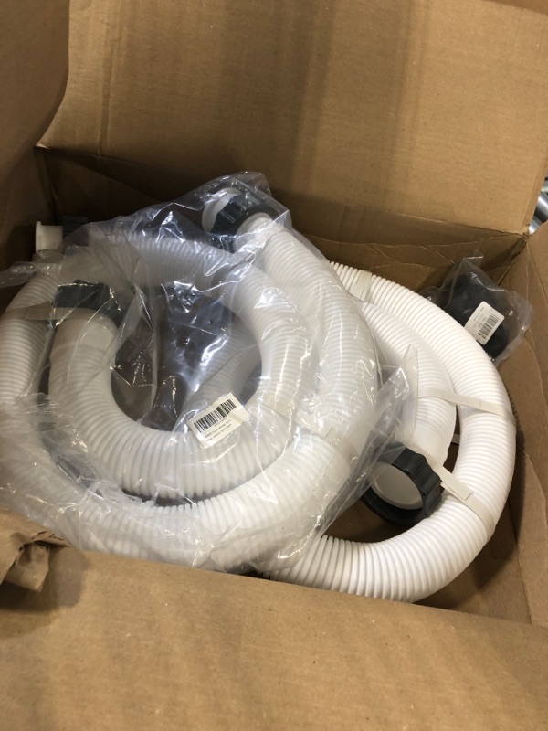 Photo 2 of 1.5" Diameter Pool Pump Replacement Hose 59" Long Accessory Pool Hoses 29060E for Above Ground Pools for Saltwater pool System and Filter Pump, 2-Pack, White
