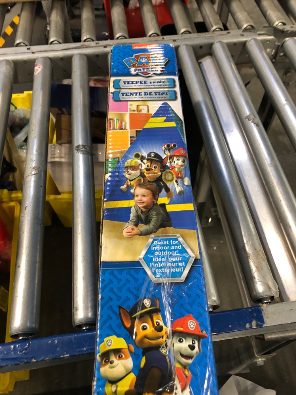 Photo 2 of Idea Nuova Nickelodeon Paw Patrol Chase, Marshall and Rubble Play Tent for Kids, Blue Paw Patrol Blue