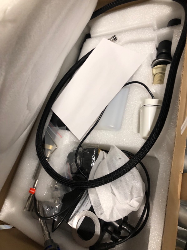 Photo 1 of Touchless Kitchen Faucet ? KEER Smart Motion Sensor Hands Free Single Handle Spring Kitchen Sink Faucet with Pull Down Sprayer,Matte Black Gold Thouchless Matte Black Gold