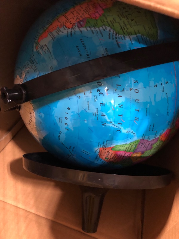 Photo 2 of Exerz 8" World Globe - Political Map Educational Globe - DIY Self Assembled School Globe 8" Globe