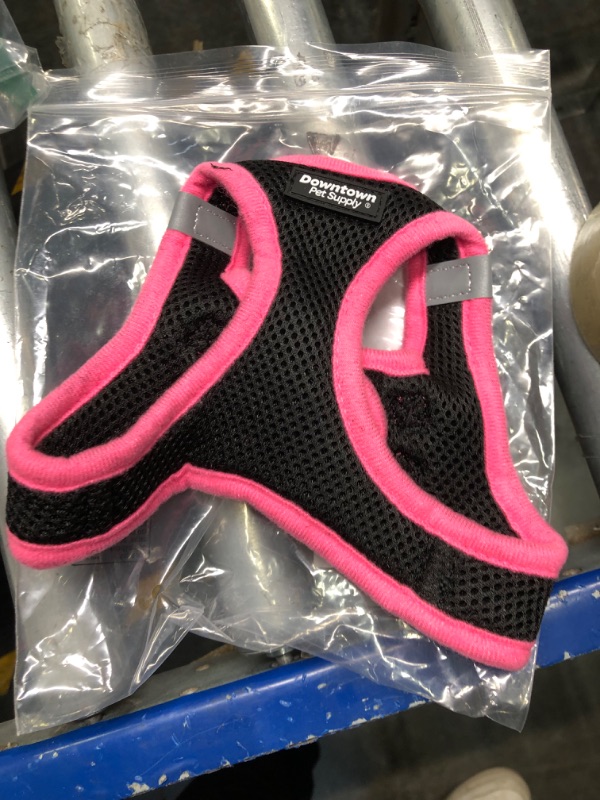 Photo 2 of Downtown Pet Supply Step in Dog Harness for Small Dogs No Pull, Small, Pink - Adjustable Harness with Padded Mesh Fabric and Reflective Trim - Buckle Strap Harness for Dogs Small Pink