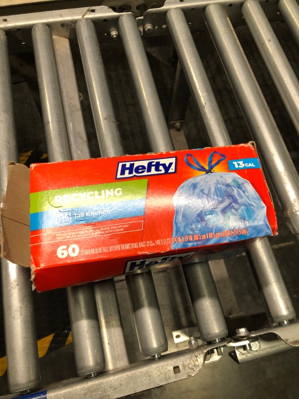 Photo 2 of Hefty Recycling Trash Bags, Blue, 13 Gallon, 60 Count Blue 13 Gallon - 60 Count