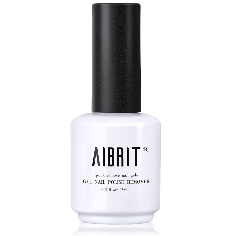 Photo 1 of AIBRIT Gel Nail Polish Remover, 1 Pack Professional Gel Polish Remover for Nails, Soak Off UV Nail polish Remover in 2-5 Minutes, Quick&Safe Gel de Esmalte Removedor 0.5 fl oz./15ml
 
